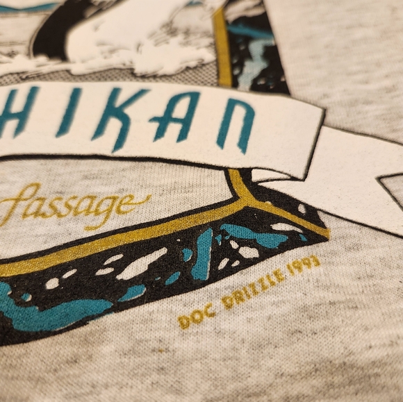 Vintage Signal Sports Ketchikan Alaska T Shirt Mens Size XL VTG 90s Doc Drizzle - Picture 4 of 9